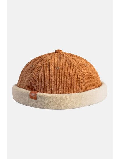 Reell Cap Docker in light brown cord/sand fleece