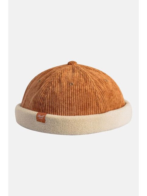 Reell Cap Docker in light brown cord/sand fleece