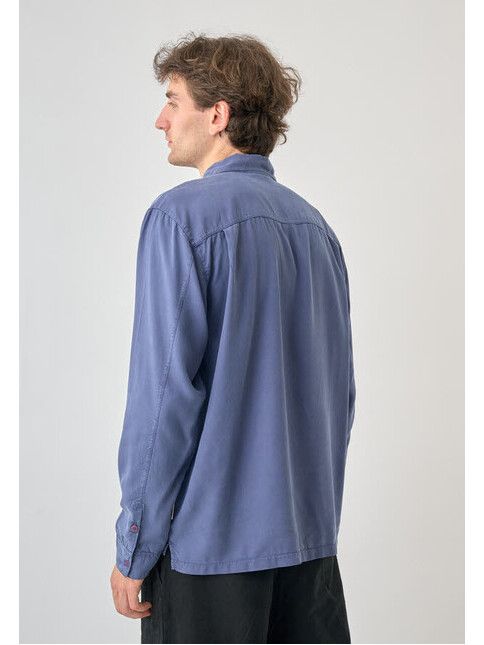 Cleptomanicx Hemd Easy LS nightshadow blue