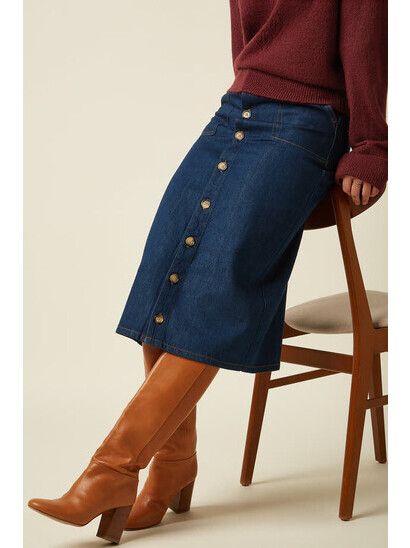 King Louie Rock Dana Skirt Soul Denim denim blue