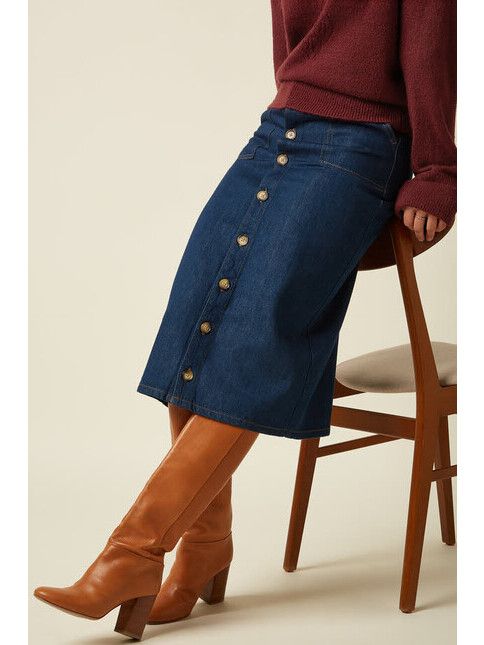King Louie Rock Dana Skirt Soul Denim denim blue