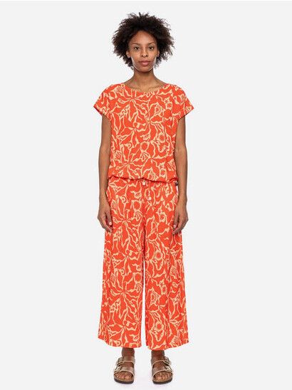 ATO Berlin T-Shirt Leo CV orange/beige