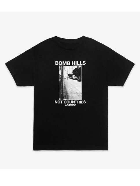 GX1000 T-Shirt Bomb Hills not Countries Tshirt in Black