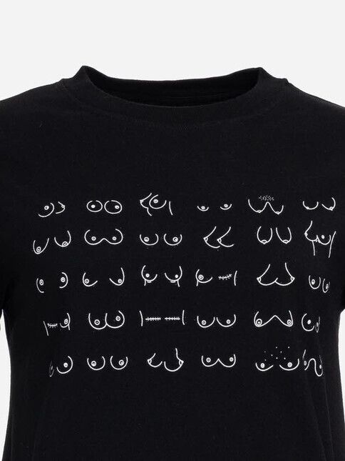 ATO Berlin T-Shirt Maja GOTS Boobs Line black
