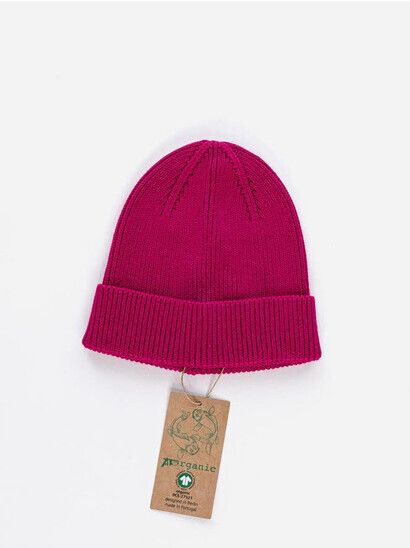 ATO Berlin Mütze Maxim GOTS fuchsia