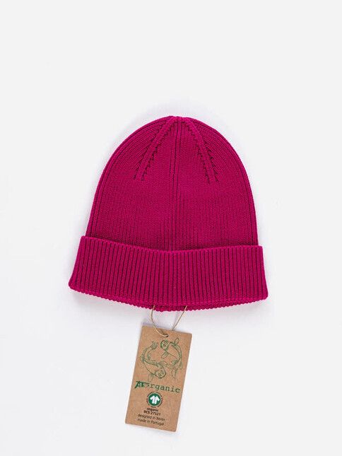 ATO Berlin Mütze Maxim GOTS fuchsia