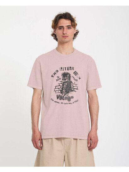 Volcom T-Shirt Punkat in Bark Brown