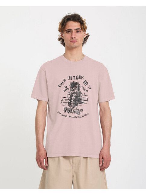 Volcom T-Shirt Punkat in Bark Brown