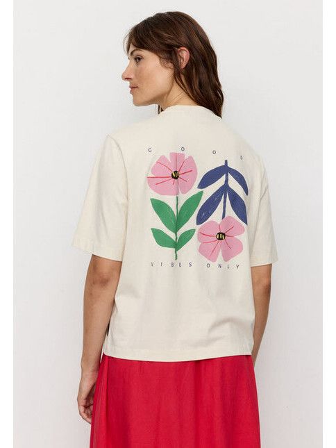 Recolution T-Shirt Azolla Good Vibes arctic white
