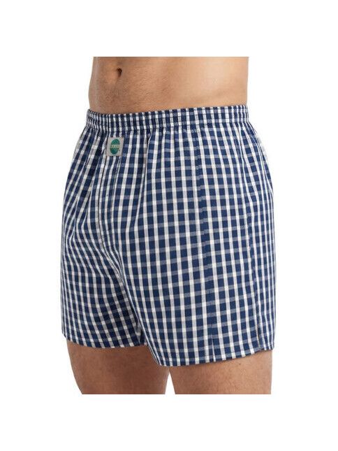 Deal Boxershort Check dunkelblau