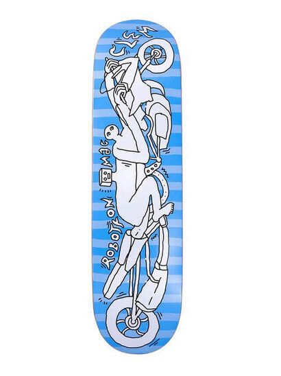 Robotron Skateboard Mac Clem Motorbike 8.1 blue MSQ
