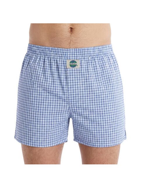 Deal Boxershort Check Hellblau