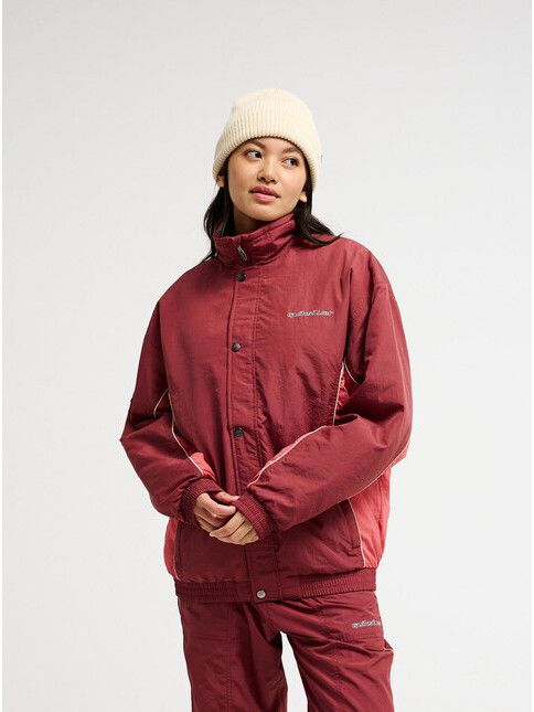 Quiksilver Jacke Red Castle Rot Vintage Nylonjacke