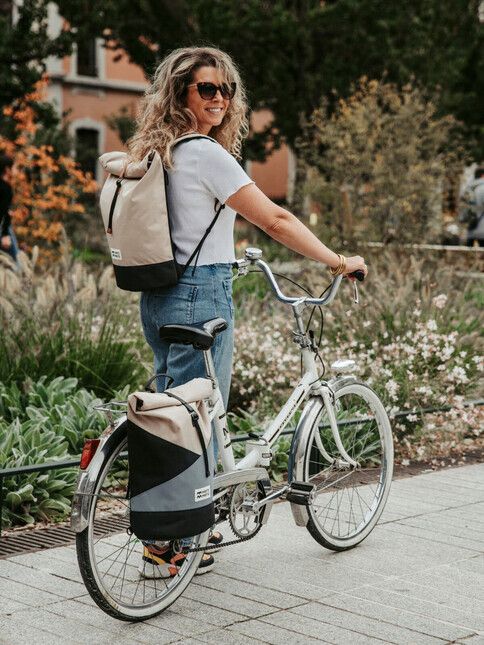 MeroMero Rucksack Annecy Pocket Stone Grey/Dark Grey