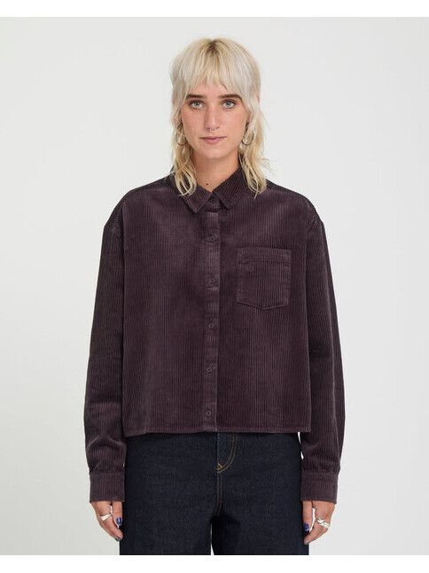 Volcom Blouse Weellow Cord Shirt raisin