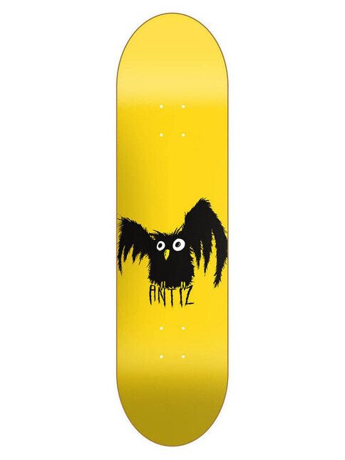 Antiz Skateboard Owl yellow 8.0"