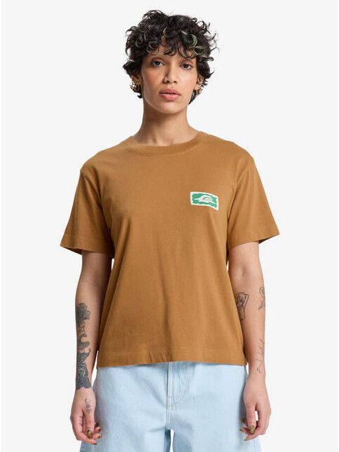 Quiksilver Women T-Shirt Standard tobacco brown