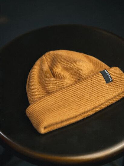 Shotgun Mütze Beanie Short Fisher Mini Logo caramel