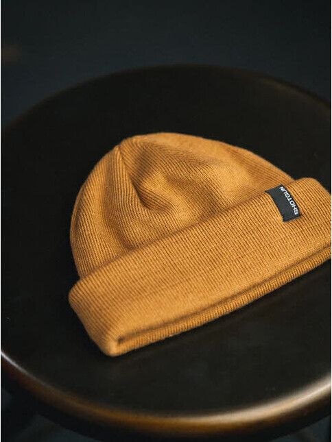 Shotgun Mütze Beanie Short Fisher Mini Logo caramel