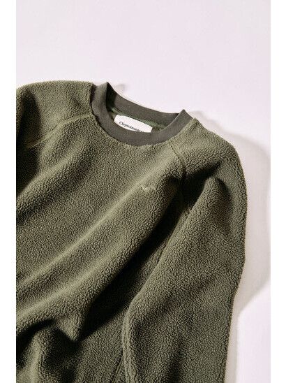 Cleptomanicx Sweater Flaneur Crewneck  Teddyfleece