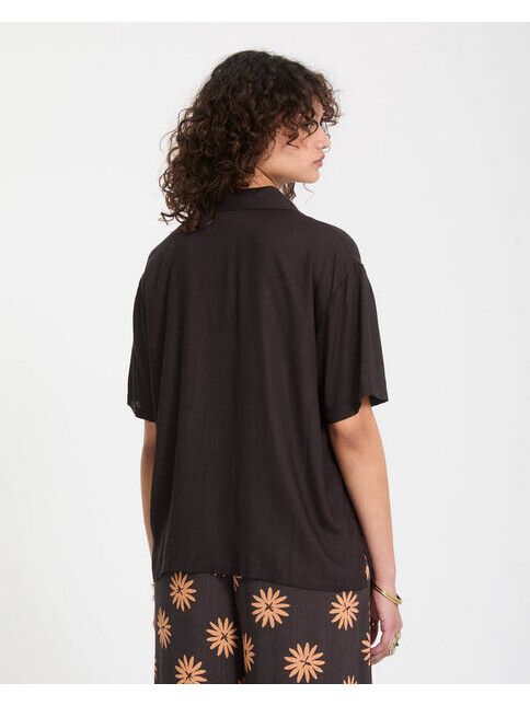 Volcom Blouse Midnite Ramble in Vintage Black