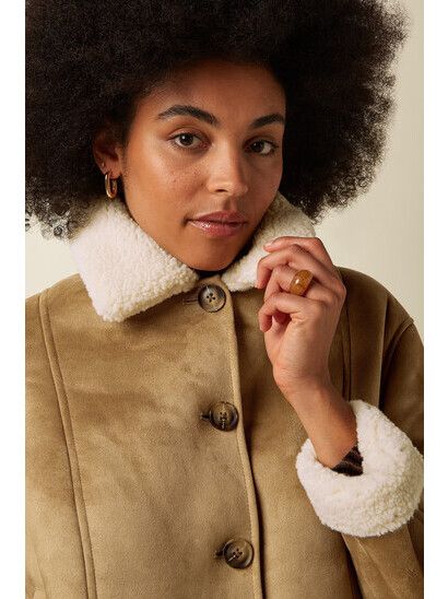King Louie Jacke Noe Jacket Lammy - 091 Natural