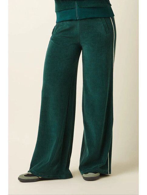 King Louie Hose Straight Sweat Pants Rib dragonfly green