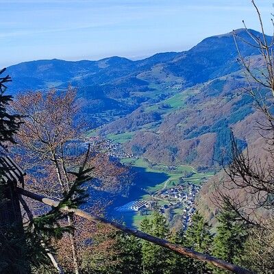 Sengalenkopf-Gipfel : Blick Richtung Gschwend/Präg