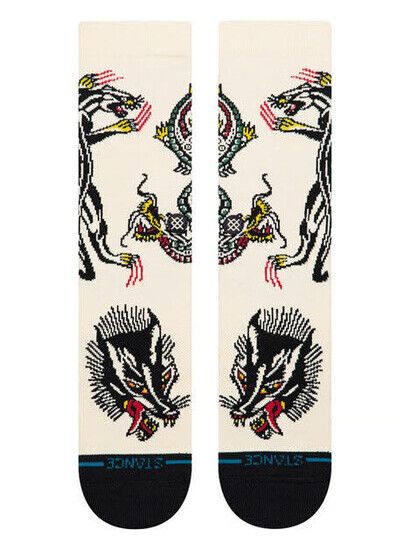 Stance Socken Battle Crew Socks - Cream