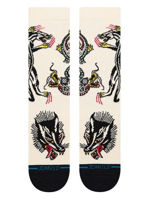 Stance Socken Battle Crew Socks - Cream