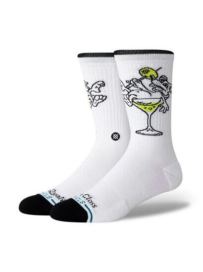 Stance Socken High Quality Low Class Crew-White