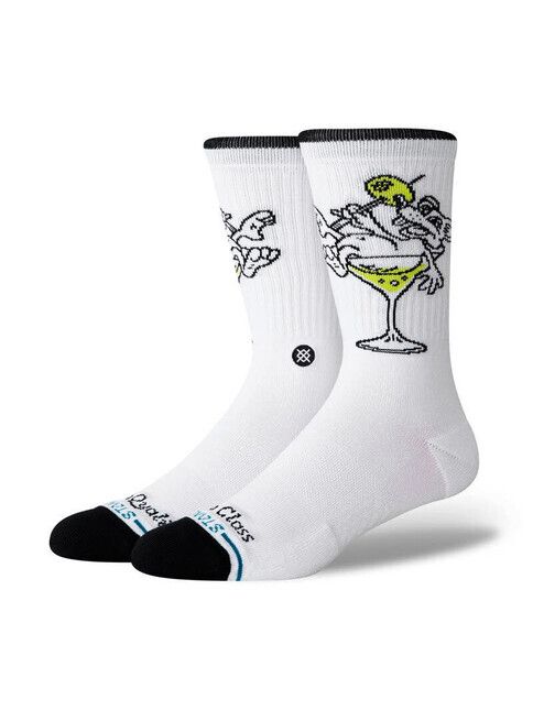 Stance Socken High Quality Low Class Crew-White