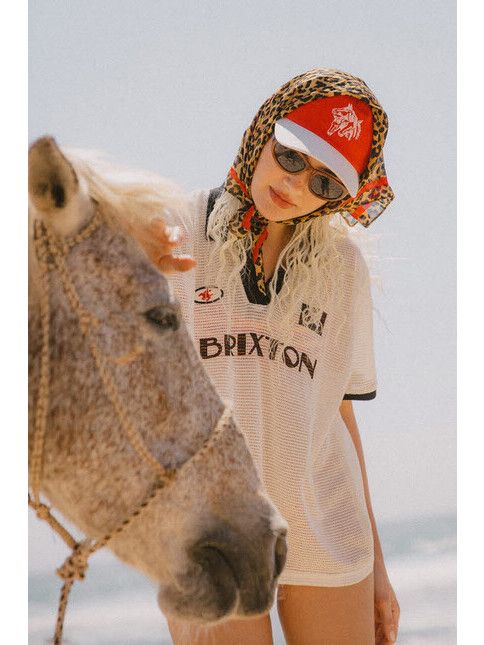 Brixton Cap Round Up Adjustable Hat washed adrenalin
