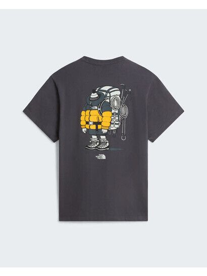 North Face T-Shirt Gear Up Get Out anthracite grey