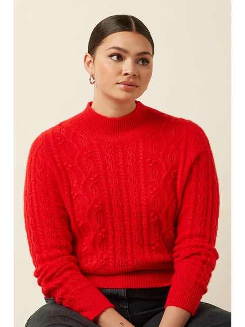 King Louie Pullover Nilde Top Leon fiery red