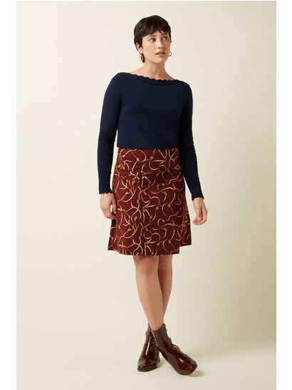 King Louie Rock Border Skirt Boogie cabernet red