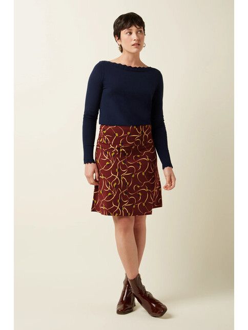 King Louie Rock Border Skirt Boogie cabernet red