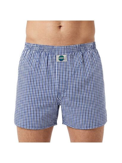 Deal Boxershort Check blau & weiß