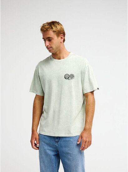 Quiksilver T-Shirt Balance Grün  Lässiges Basic
