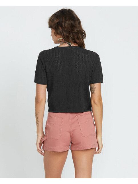 Volcom T-Shirt Meshy Beach in black