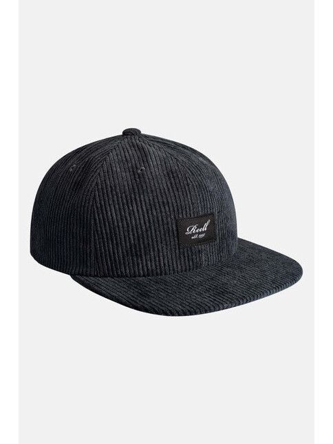 Reell Cap Flat 6-Panel in midnight grey cord