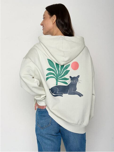 GreenBomb Kapuzenpullover Panther Leaves Mello in moonstone