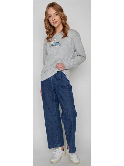 GreenBomb Sweater Bike Cargo Family grey heather