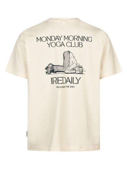 iriedaily T-Shirt Monday Yoga in undyed