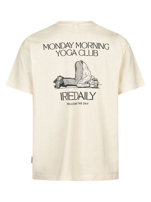 iriedaily T-Shirt Monday Yoga in undyed