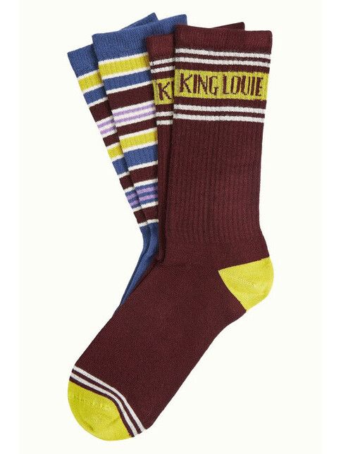 King Louie Socken Socks 2-Pack Logo porto red