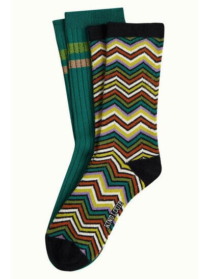King Louie Socken Socks 2-Pack Palas ponderosa green