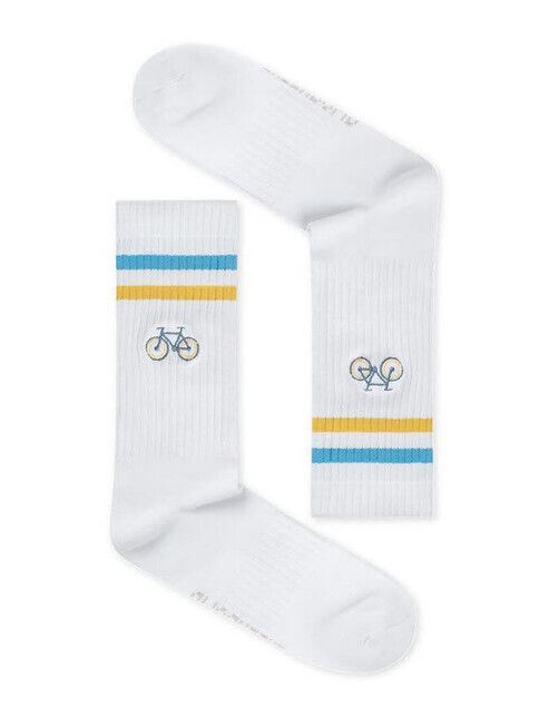 GreenBomb Socken Bike Loop Tennis in white