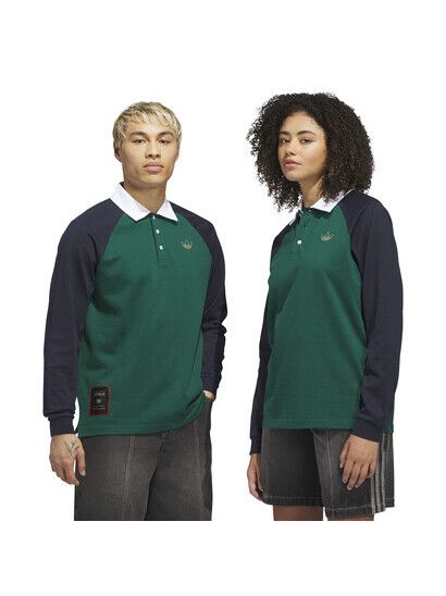 Adidas Sweater Tyshawn Rugby collegiate green/navy