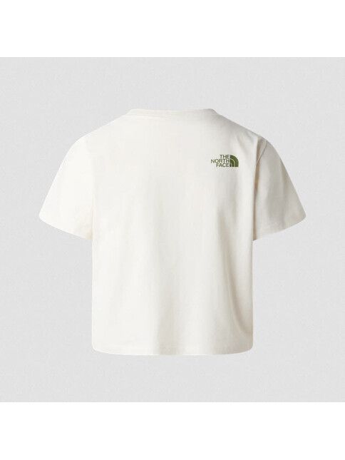 North Face T-Shirt Women Flora Embro Regular Kurzarm white
